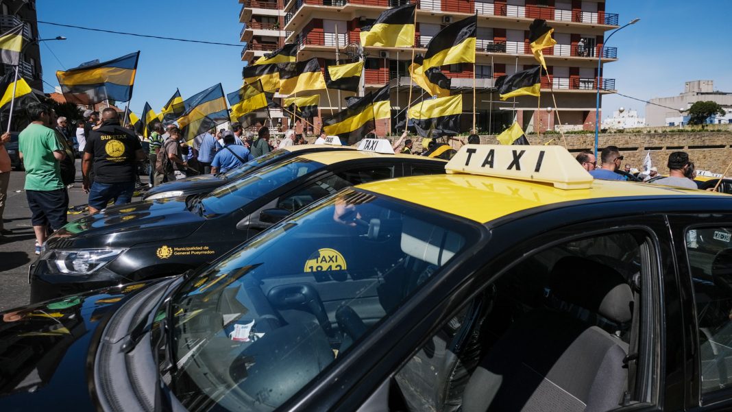 taxistas-y-remiseros-realizan-un-paro-y-movilizacion-en-mar-del-plata